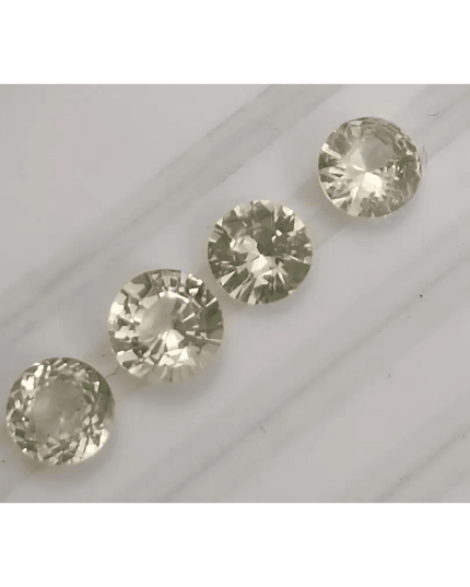 2.42ct Round Cut Ceylon Sapphire lot, Natural untreated Gemstones - SMSGEMS 