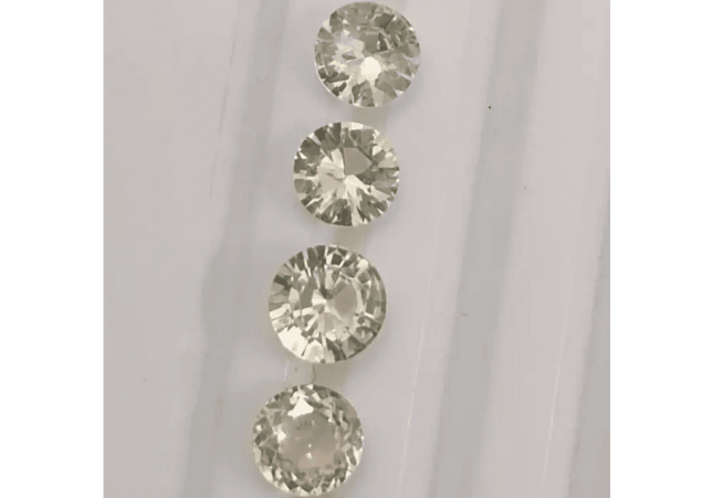2.42ct Round Cut Ceylon Sapphire lot, Natural untreated Gemstones - SMSGEMS 