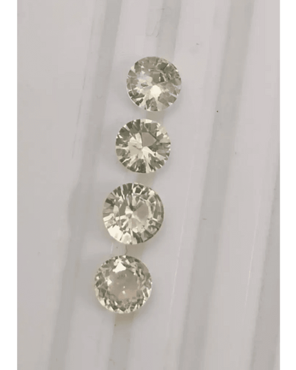 2.42ct Round Cut Ceylon Sapphire lot, Natural untreated Gemstones - SMSGEMS 