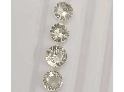 2.42ct Round Cut Ceylon Sapphire lot, Natural untreated Gemstones - SMSGEMS 