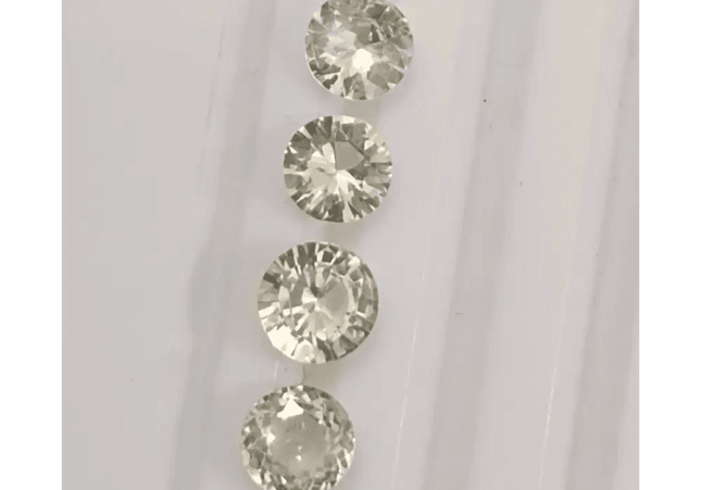 2.42ct Round Cut Ceylon Sapphire lot, Natural untreated Gemstones - SMSGEMS 