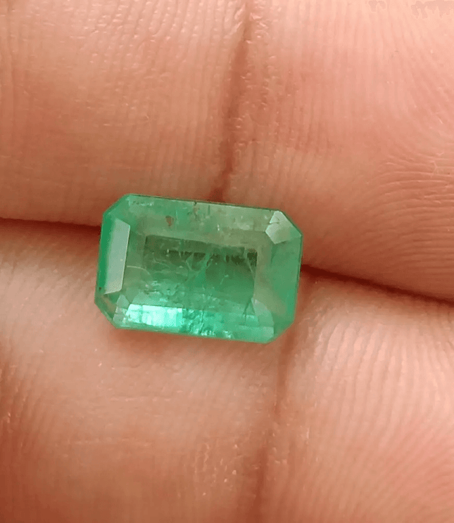 2.44ct Velvet Green Zambian Emerald, Natural Earth Mined Gemstone - SMSGEMS 