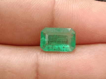 2.44ct Velvet Green Zambian Emerald, Natural Earth Mined Gemstone - SMSGEMS 