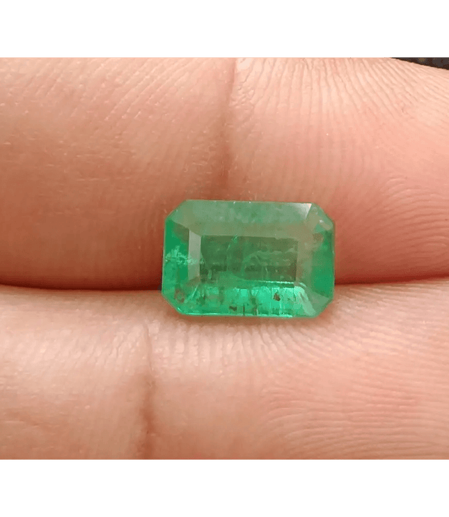 2.44ct Velvet Green Zambian Emerald, Natural Earth Mined Gemstone - SMSGEMS 