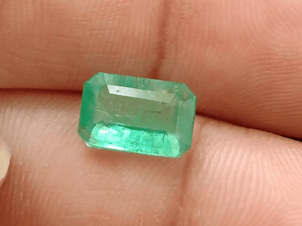 2.44ct Velvet Green Zambian Emerald, Natural Earth Mined Gemstone - SMSGEMS 