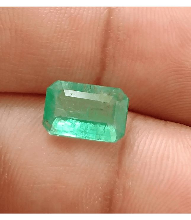 2.44ct Velvet Green Zambian Emerald, Natural Earth Mined Gemstone - SMSGEMS 