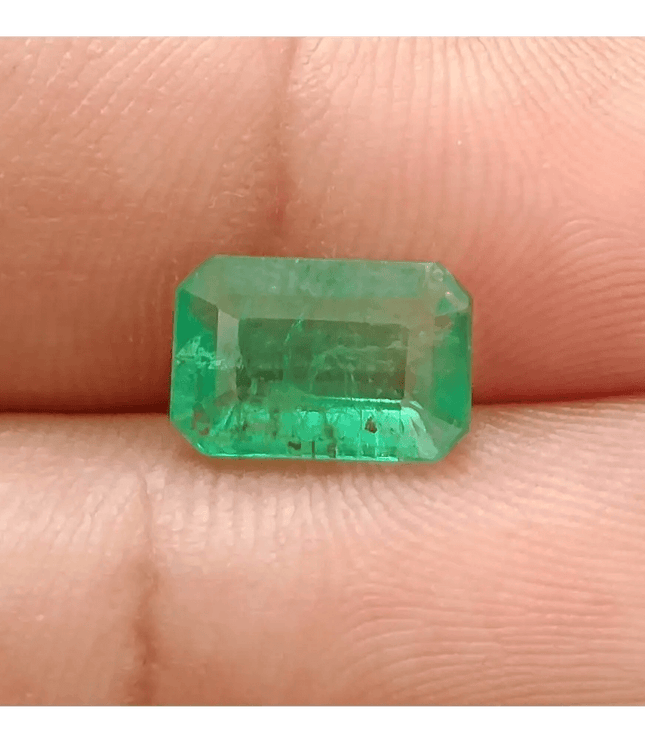 2.44ct Velvet Green Zambian Emerald, Natural Earth Mined Gemstone - SMSGEMS 