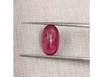 2.45ct Cabochon Cut Ruby , Natural Heated Earth Mined Gemstone - SMSGEMS 