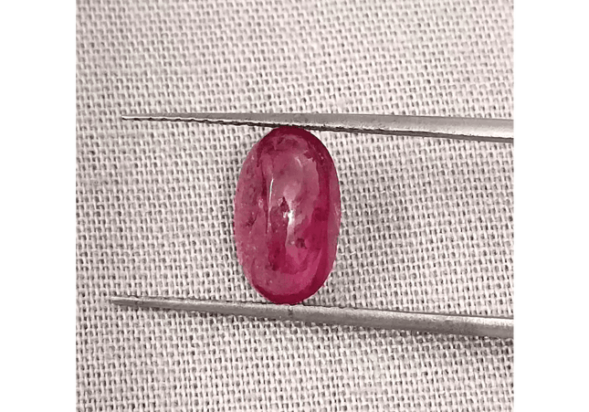 2.45ct Cabochon Cut Ruby , Natural Heated Earth Mined Gemstone - SMSGEMS 