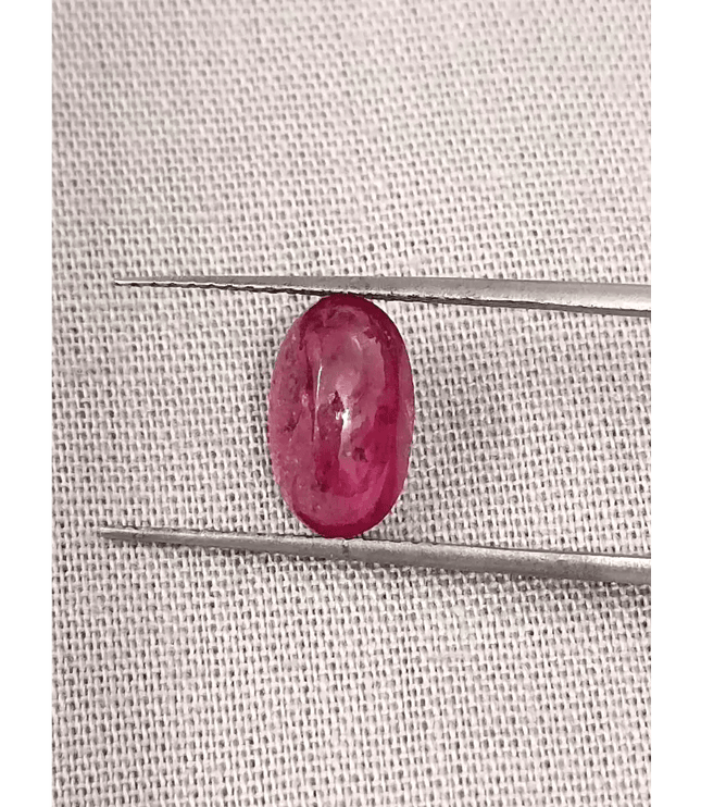 2.45ct Cabochon Cut Ruby , Natural Heated Earth Mined Gemstone - SMSGEMS 