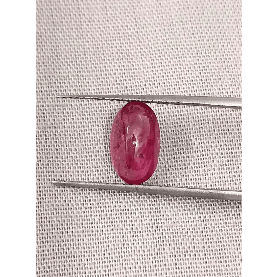 2.45ct Cabochon Cut Ruby , Natural Heated Earth Mined Gemstone - SMSGEMS 