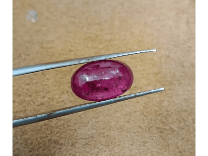 2.45ct Cabochon Cut Ruby , Natural Heated Earth Mined Gemstone - SMSGEMS 