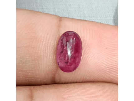 2.45ct Cabochon Cut Ruby , Natural Heated Earth Mined Gemstone - SMSGEMS 