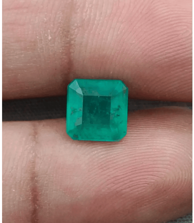 2.45ct Zambian Emerald, Natural Earth Mined Gemstone - SMSGEMS 