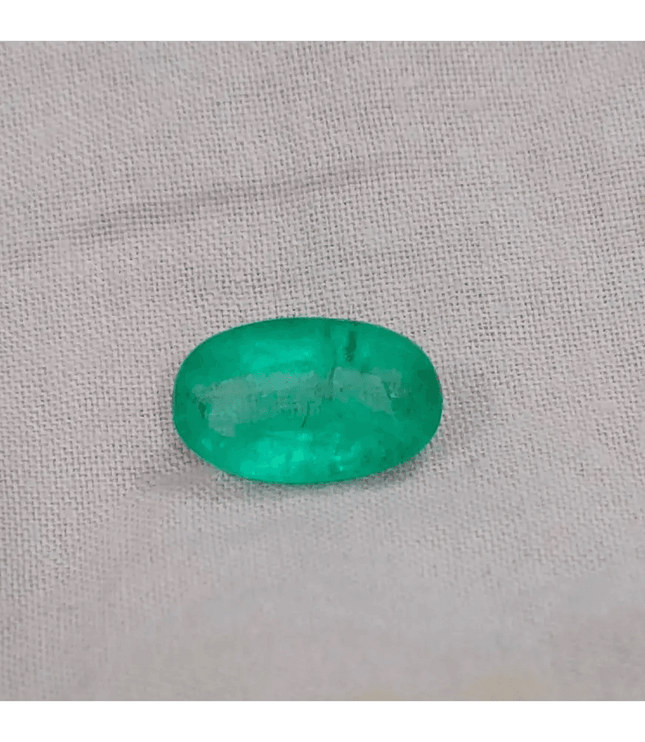 2.46ct Velvet Green Zambian Emerald , 100% Natural Earth Mined Gemstone - SMSGEMS 
