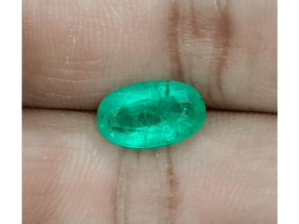 2.46ct Velvet Green Zambian Emerald , 100% Natural Earth Mined Gemstone - SMSGEMS 