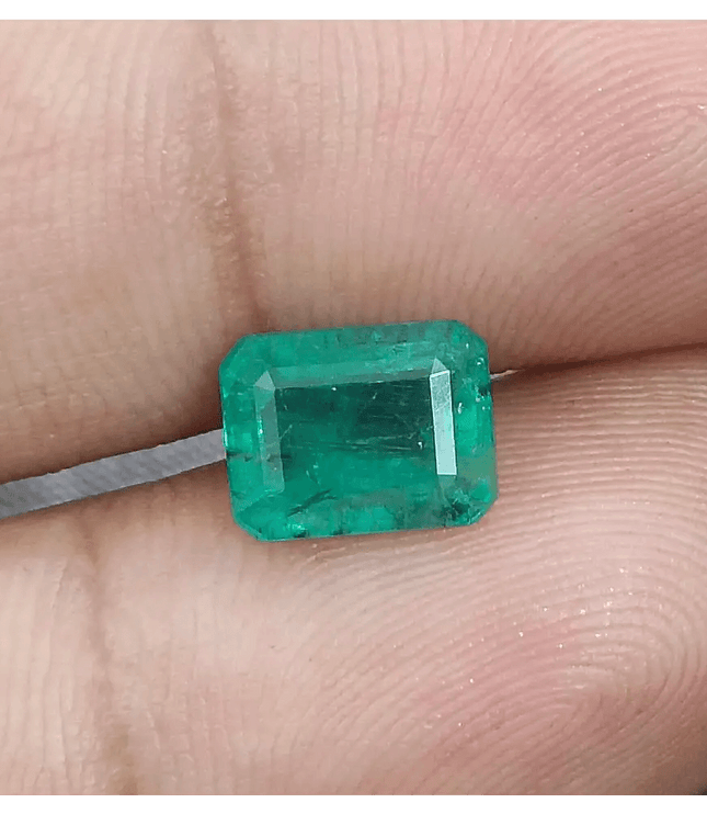 2.46ct Zambian Emerald, Natural Gemstone - SMSGEMS 