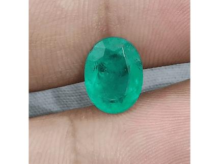 2.46ct Sea Foam Green Panjshir Emerald, Natural Gemstone - SMSGEMS 