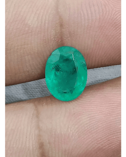 2.46ct Sea Foam Green Panjshir Emerald, Natural Gemstone - SMSGEMS 