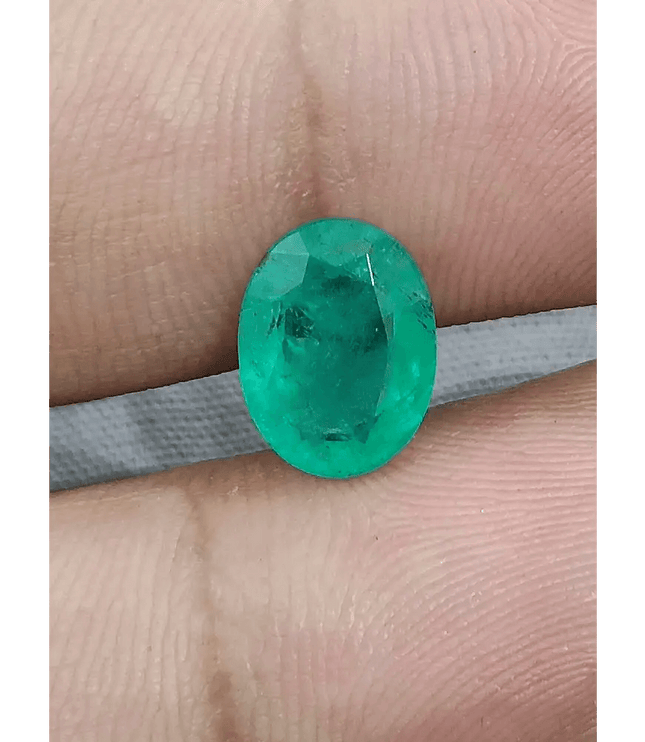2.46ct Sea Foam Green Panjshir Emerald, Natural Gemstone - SMSGEMS 