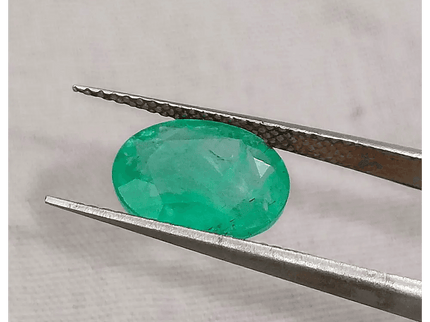 2.46ct Sea Foam Green Panjshir Emerald, Natural Gemstone - SMSGEMS 