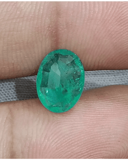 2.46ct Sea Foam Green Panjshir Emerald, Natural Gemstone - SMSGEMS 