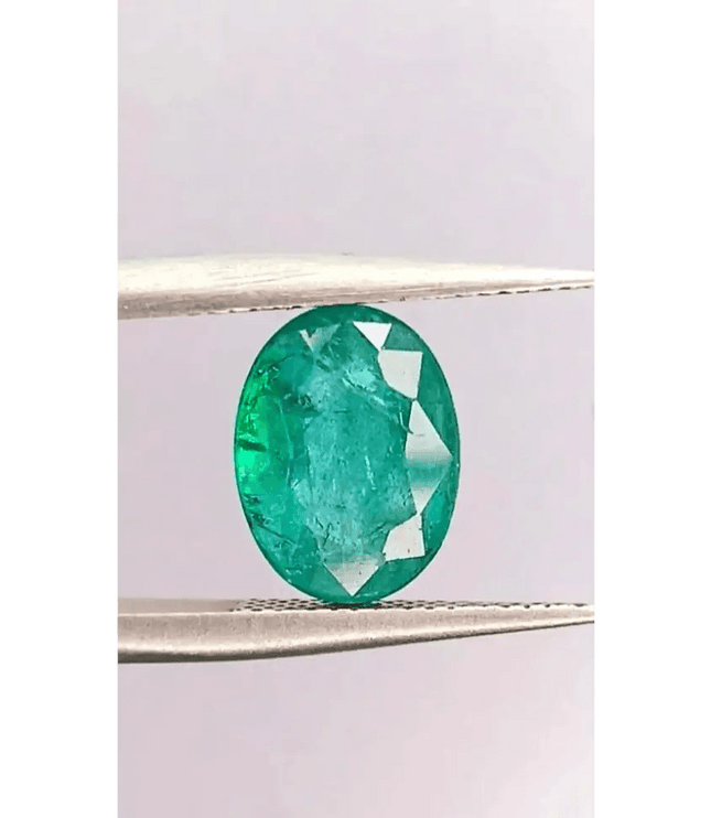 2.47ct IGI Certified Zambian Emerald, 100% Natural Emerald - SMSGEMS 