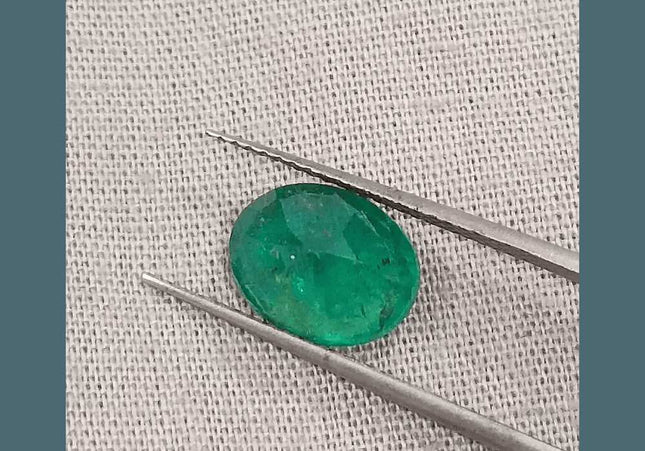 2.52ct Natural Deep Colombian Emerald - SMSGEMS 