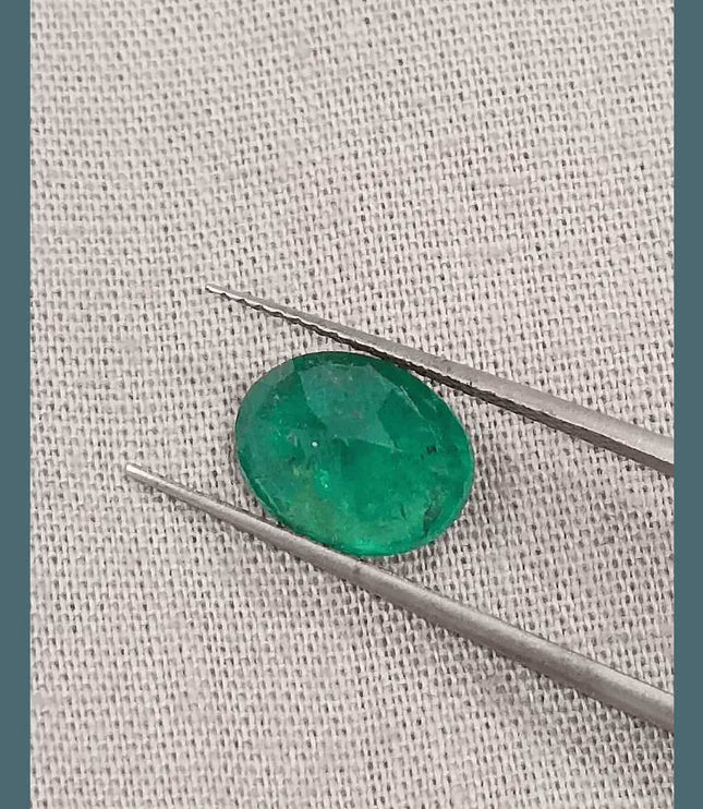 2.52ct Natural Deep Colombian Emerald - SMSGEMS 