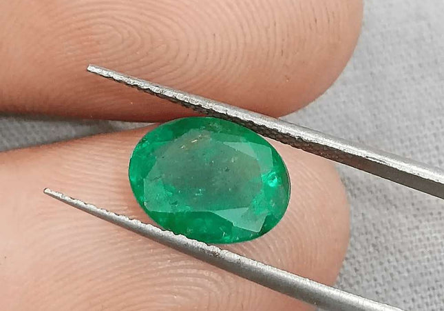 2.52ct Natural Deep Colombian Emerald - SMSGEMS 