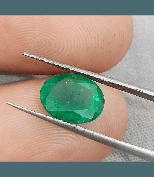 2.52ct Natural Deep Colombian Emerald - SMSGEMS 