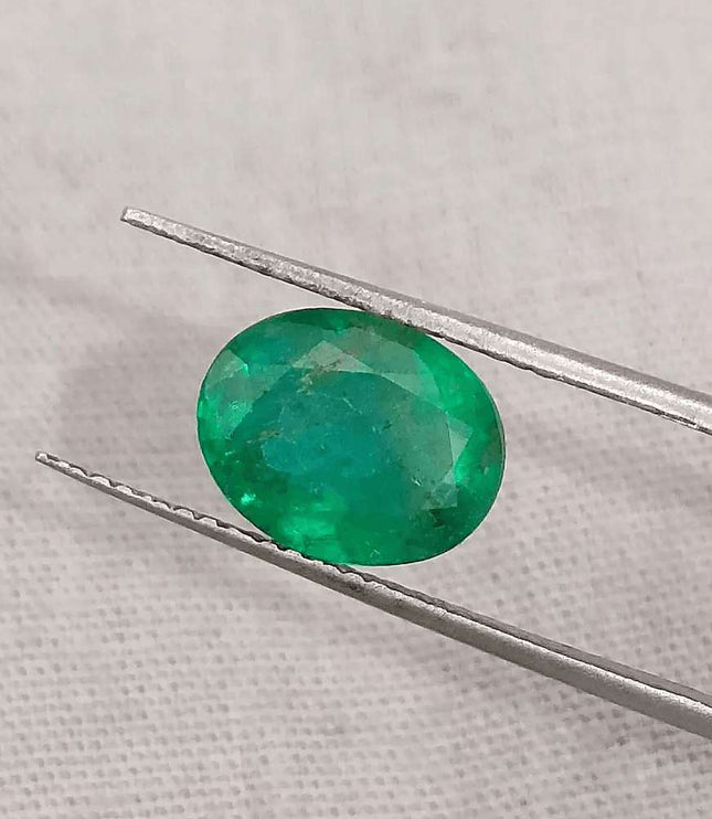 2.52ct Natural Deep Colombian Emerald - SMSGEMS 