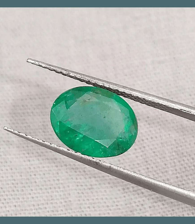 2.52ct Natural Deep Colombian Emerald - SMSGEMS 