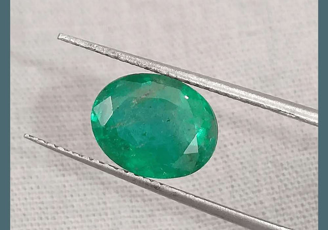 2.52ct Natural Deep Colombian Emerald - SMSGEMS 