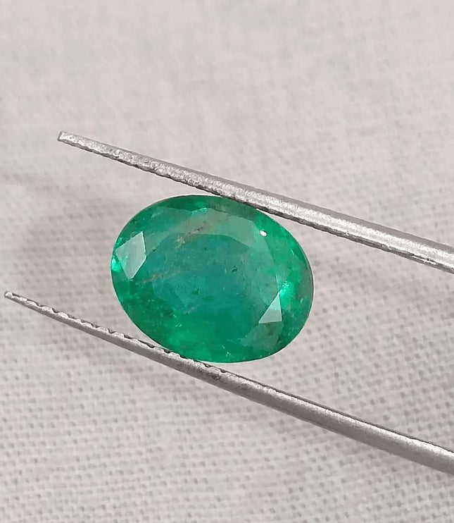 2.52ct Natural Deep Colombian Emerald - SMSGEMS 