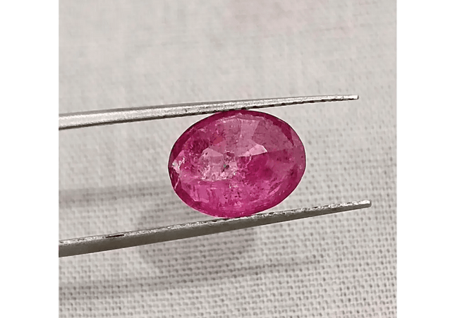 2.54ct Certified Mozambique Ruby, Natural Untreated Gemstone - SMSGEMS 
