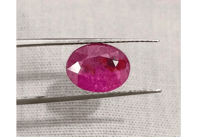 2.54ct Certified Mozambique Ruby, Natural Untreated Gemstone - SMSGEMS 