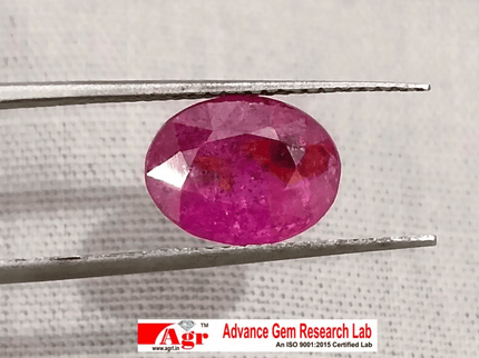 2.54ct Certified Mozambique Ruby, Natural Untreated Gemstone - SMSGEMS 