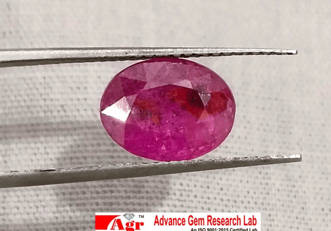2.54ct Certified Mozambique Ruby, Natural Untreated Gemstone - SMSGEMS 