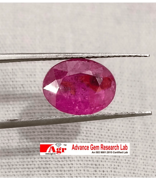 2.54ct Certified Mozambique Ruby, Natural Untreated Gemstone - SMSGEMS 