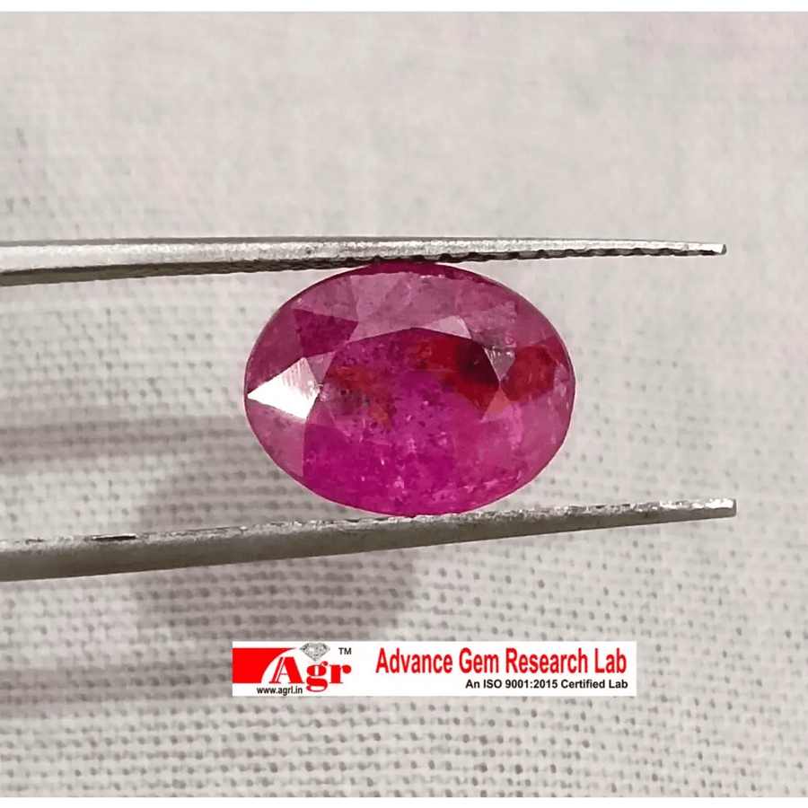 2.54ct Certified Mozambique Ruby, Natural Untreated Gemstone - SMSGEMS 