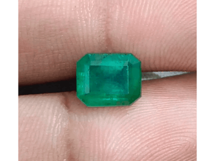 2.55ct Deep Green Emerald , Natural Earth Mined Gemstone - SMSGEMS 
