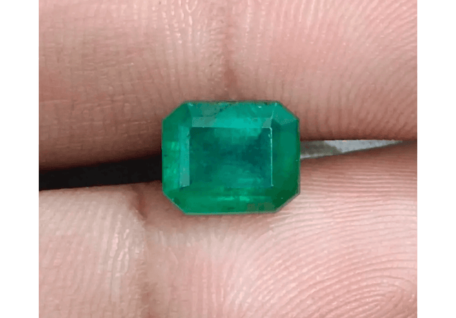2.55ct Deep Green Emerald , Natural Earth Mined Gemstone - SMSGEMS 