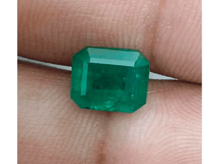 2.55ct Deep Green Emerald , Natural Earth Mined Gemstone - SMSGEMS 