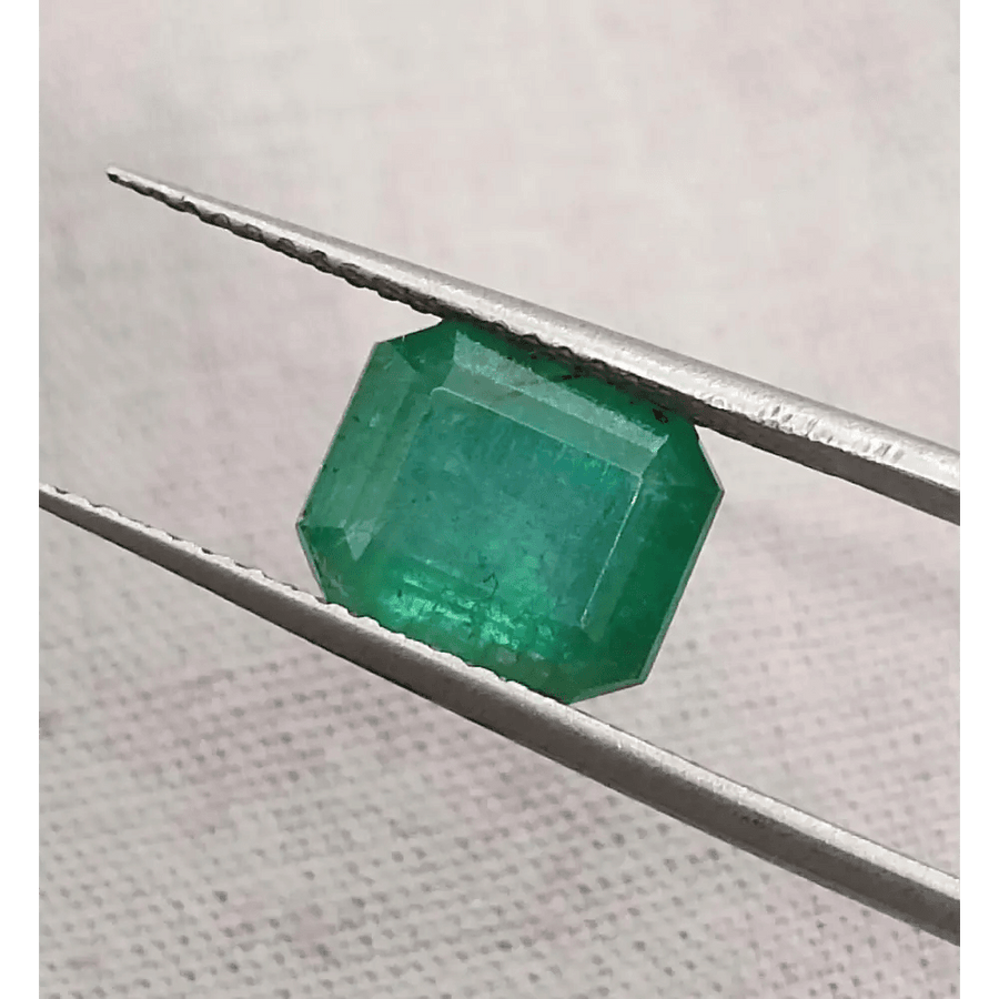 2.55ct Deep Green Emerald , Natural Earth Mined Gemstone - SMSGEMS 