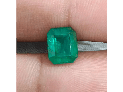 2.55ct Deep Green Emerald , Natural Earth Mined Gemstone - SMSGEMS 