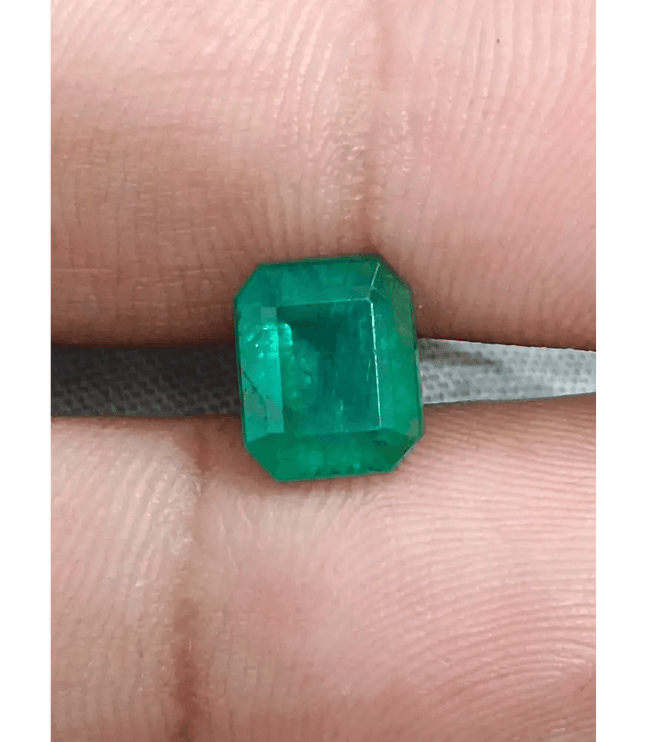 2.55ct Deep Green Emerald , Natural Earth Mined Gemstone - SMSGEMS 