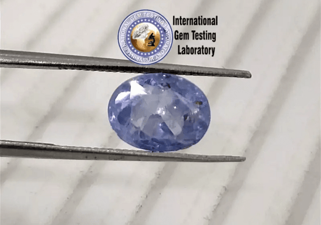 2.56ct Certified Blue Ceylon Sapphire, Natural untreated Gem - SMSGEMS 