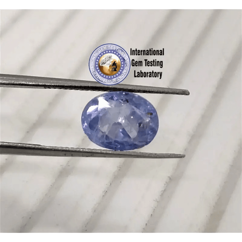 2.56ct Certified Blue Ceylon Sapphire, Natural untreated Gem - SMSGEMS 