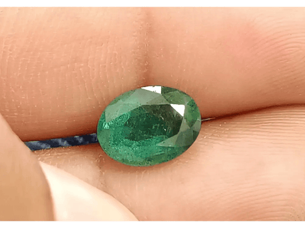 2.56ct Medium Deep Zambian Emerald , 100% Natural Earth Mined Gem. - SMSGEMS 